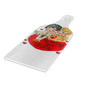 Planche à découper en verre pour la Saint-Valentin (Coin)