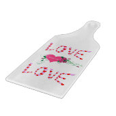 Planche à découper en verre pour la Saint-Valentin (Coin)