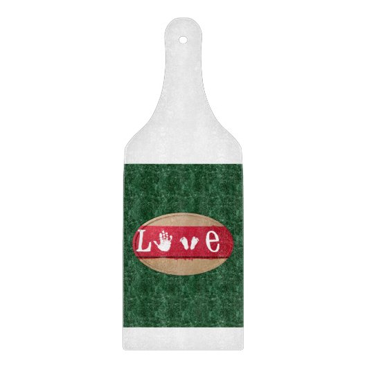 Planche à découper en verre pour la Saint-Valentin (Devant)