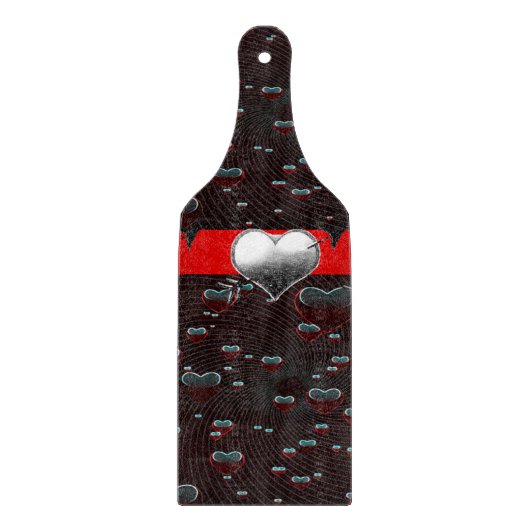 Planche à découper en verre pour la Saint-Valentin (Devant)