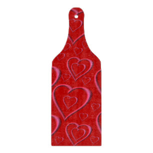 Planche à découper en verre pour la Saint-Valentin