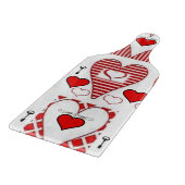 Planche à découper en verre pour la Saint-Valentin (Coin)