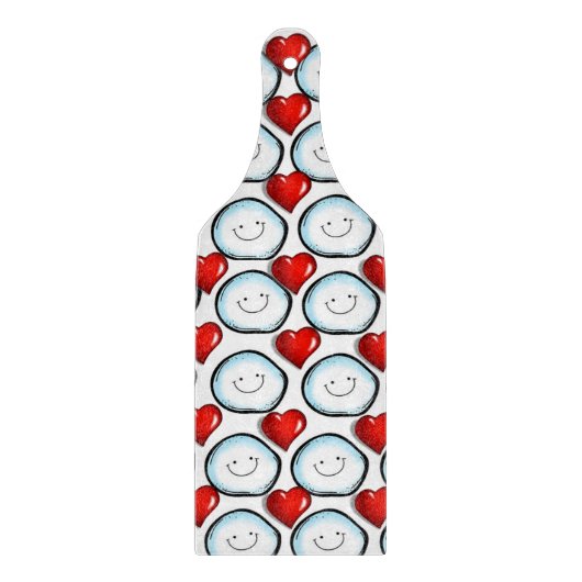 Planche à découper en verre pour la Saint-Valentin (Devant)