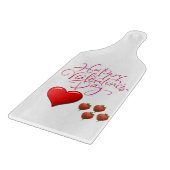 Planche à découper en verre pour la Saint-Valentin (Coin)