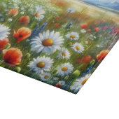 Planche à découper en verre Prairie de fleurs sauv (Coin)