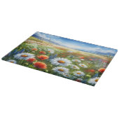 Planche à découper en verre Prairie de fleurs sauv (Coin)