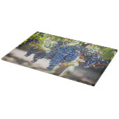 Planche à découper en verre Raisins Violets (Coin)