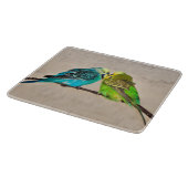Planche à découper en verre rectangulaire Perruche (Coin)
