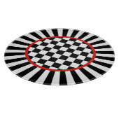 Planche à découper en verre ronde décorative Jeste (Coin)