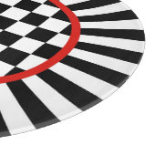 Planche à découper en verre ronde décorative Jeste (Coin)