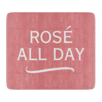 Planche à découper en verre rose élégante Rosé tou