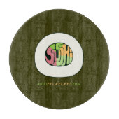 Planche à découper en verre Sushi mmm (Devant)