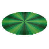 Planche à découper en verre vert illusion d'optiqu (Coin)