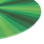 Planche à découper en verre vert illusion d'optiqu (Coin)