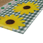 Planche À Découper En vichy de table de coupe et de burlap (Coin)