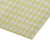 Planche À Découper En vichy jaune pâle et blanc (Coin)
