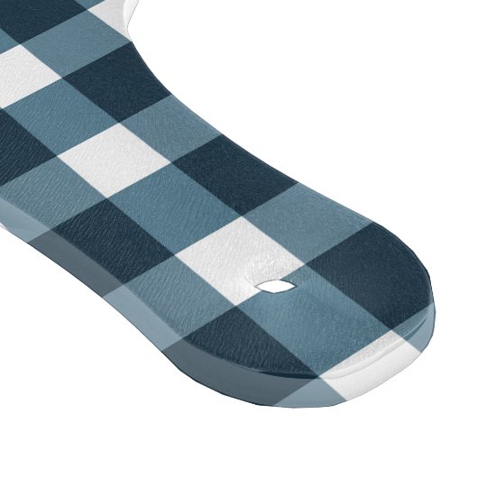 Planche À Découper en vichy Motif bleu Indigo (Coin)