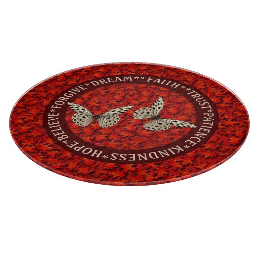 Planche À Découper encouraging Words Affaire Leaves (Coin)