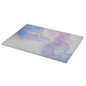 Planche À Découper Encre d'alcool rose, pourpre et bleu (Coin)