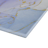 Planche À Découper Encre d'alcool rose, pourpre et bleu (Coin)