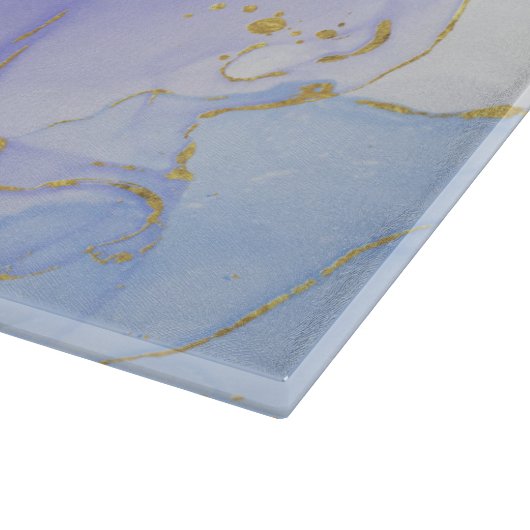 Planche À Découper Encre d'alcool rose, pourpre et bleu (Coin)