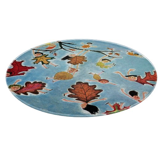 Planche À Découper Enfants à feuilles (Coin)