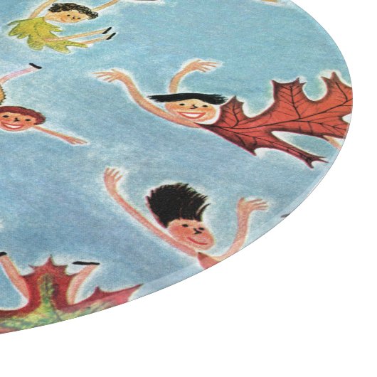 Planche À Découper Enfants à feuilles (Coin)