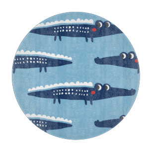 Planche À Découper Enfants Crocodile Motif : Jeu d'été.