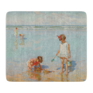 Planche À Découper Enfants en bord de mer (Summer Beach Scene)
