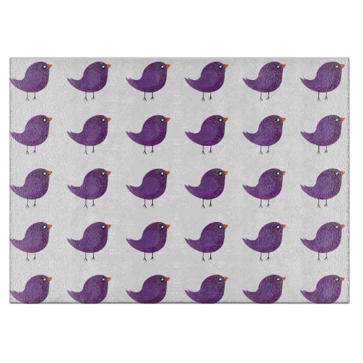 Planche À Découper Enfants oiseau mignon (Devant)