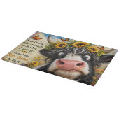 Planche À Découper Enfin assez âgé Vache (Coin)