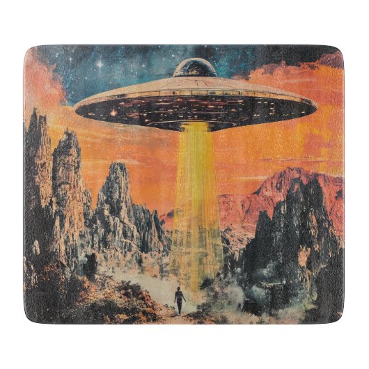 Planche À Découper Enlèvement d'aliens PAN OVNI (Devant)