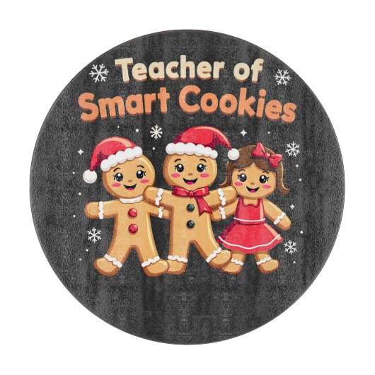 Planche À Découper Enseignant des cookies intelligents Enseigner le g (Devant)