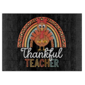 Planche À Découper Enseignant Reconnaissant École de Thanksgiving Bén (Devant)