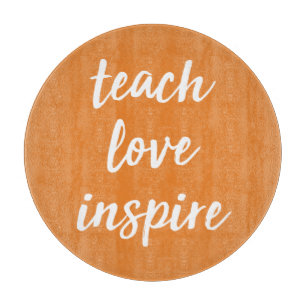 Planche À Découper Enseignez l'amour inspirent   expression inspirée