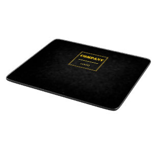 Planche À Découper Entreprise personnalisée noire moderne sur mesure