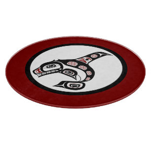 Planche À Découper Épaulard du nord-ouest d'art de Haida de Côte