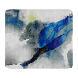 Planche À Découper Éphémère - bleu et gris