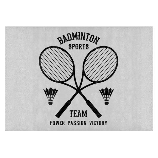 Planche À Découper Équipe de badminton (Devant)
