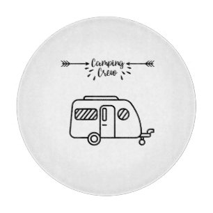 Planche À Découper Équipe de camping
