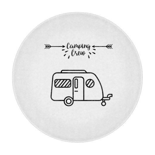 Planche À Découper Équipe de camping (Devant)