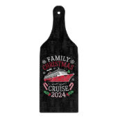 Planche À Découper Équipe de croisière de Noël 2024 en famille (Devant)