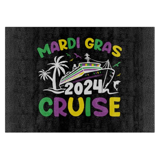 Planche À Découper Équipe de croisière Mardi Gras (Devant)