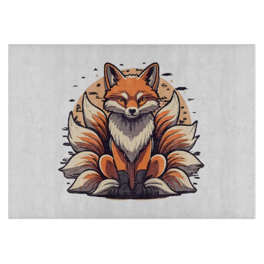 Planche À Découper Esprit de renard à 9 queues (Devant)