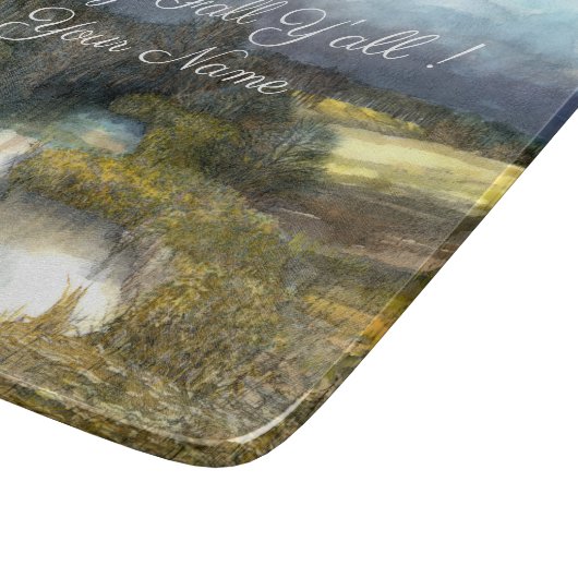 Planche À Découper Etanche d'automne peinture aquarelle (Coin)