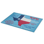 Planche À Découper État du Texas Incroyable Fait Verre (Coin)
