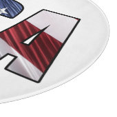 Planche À Découper États-Unis en rouge blanc et bleu drapeau patrioti (Coin)