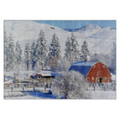 Planche À Découper États-Unis, Washington, Methow Valley, Granges dan (Devant)