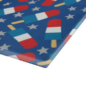 Planche À Découper Été 4 juillet Patriotique Popsicles (Coin)