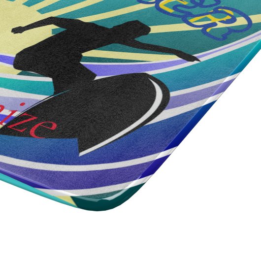 Planche À Découper Été Surf Fun Thunder_Cove (Coin)